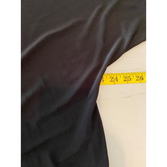 Alex Evenings Black Open Front Cardigan Bead Jewel Accent Sleeves Petite Large - Picture 8 of 10